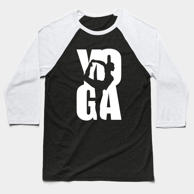 Yoga Baseball T-Shirt by Stoney09